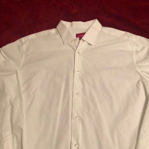 Alfani Slim Fit Stretch Shirt L 16- 16 1/2- 34-35